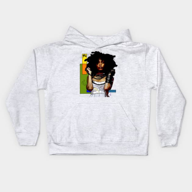 Hey Badu Kids Hoodie by sammiedoesit